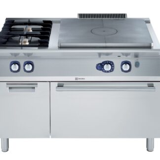 FORNUIS, GASGLOEIPLAAT, 2 BRANDERS, GAS OVEN, KAST, 1200 MM