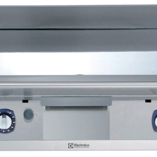 BAKPLAAT, 2 ZONES, GLAD, GEPOLIJST CHROOM, 800 MM, TOPMODEL, GAS