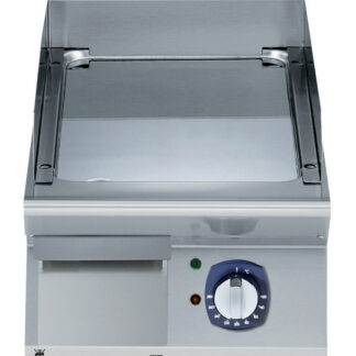 BAKPLAAT,1 ZONE, GLAD, GEPOLIJST CHROOM, 400 MM, TOPMODEL, ELEKTRISCH