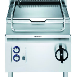 KANTELBARE BRAADPAN 60 L, DUOMAT BODEM, 800 MM, GAS